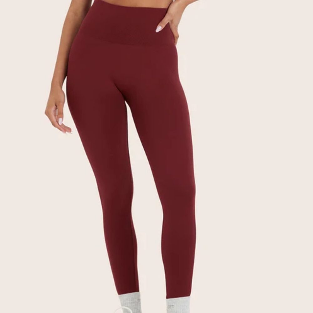 Set active sculpflex  Burgundy Leggings size Small